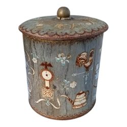 Vintage Daher Decorated Ware English Tin Container 
