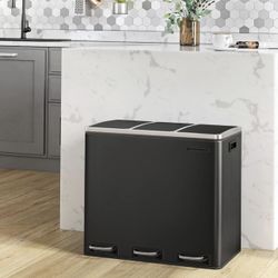 Trash Can, 3 x 4.8 Gallon Garbage Can