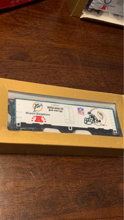 Ho scale trains mantua . Miami dolphins NFL super bowl express certified first edition 1991