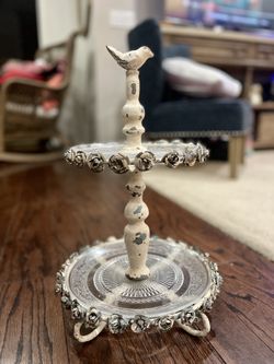 Hobby Lobby - Beautiful Rustic 2-Tier Serving Platter