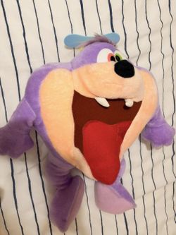 Purple Laughing Monster Plush with Propeller Hat - 30 Inches