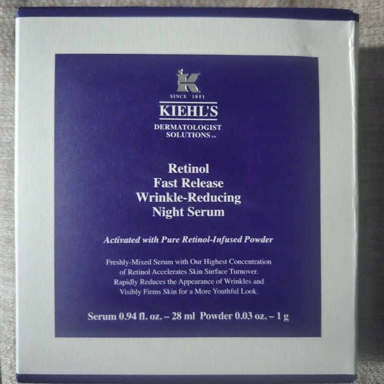 Kiehls Retinol Fast Release Wrinkle Reducing Night Serum