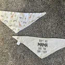 2 Modern Baby Bibs 