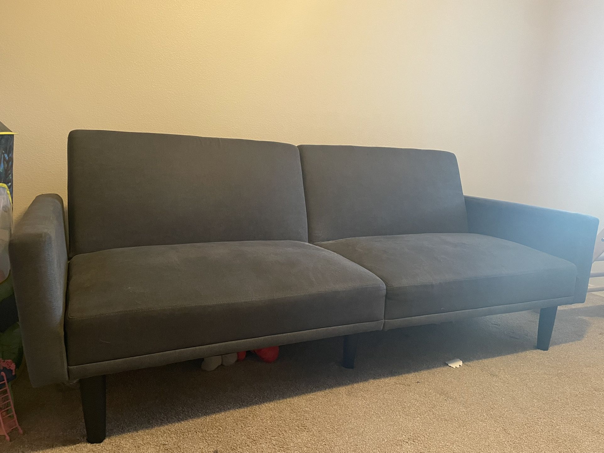 Blue Futon Sofa $100