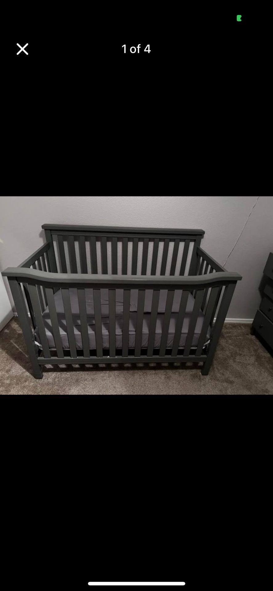 Crib, Mattress, Changing table