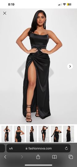 formal black dress
