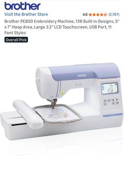 Brothers pe800 embroidery machine