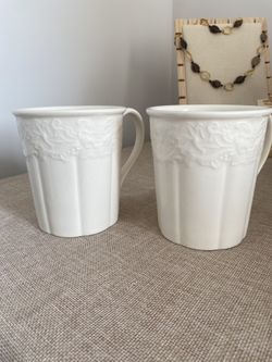Vintage Set Of Two Mugs 