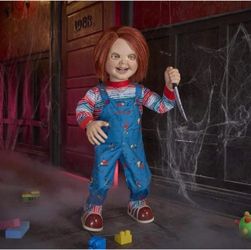 3.5 ft. Animated Chucky Doll Halloween Decoration
