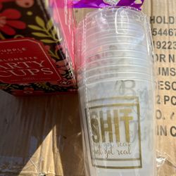 Bachelorette Party Cups & Confetti 