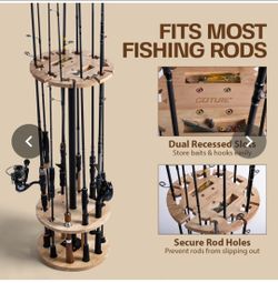 Fishing rod rack