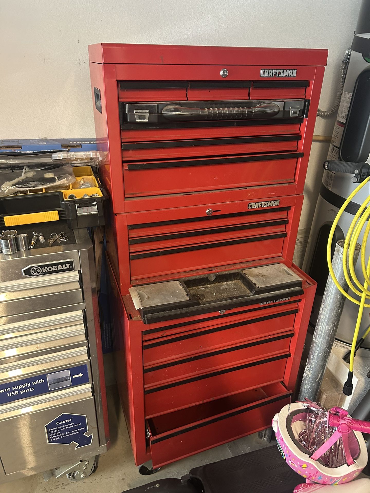 3 stack Craftsman tool unit