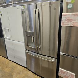 Refrigerator Ge Appliances French Style Stainless Steel