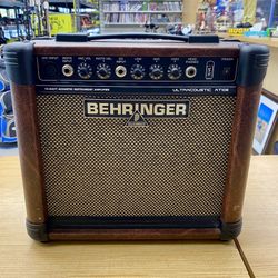 Behringer Ultracoustic AT108 15 watt Guitar Amp/Tested And Sounds Great! 