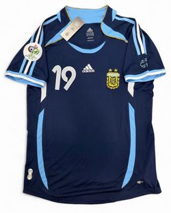 Argentina 2006 World Cup Messi #19 Away Jersey Size XXL