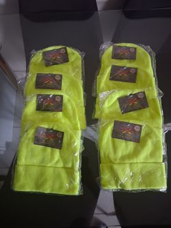 8 brand new Forester xtreme 100% acrylic hi-vis knit hat