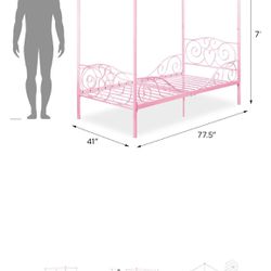 Pink Twin Bed Frame 