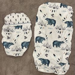 Baby Crib Sheet And Diaper Changing table Pad Cover/sheet