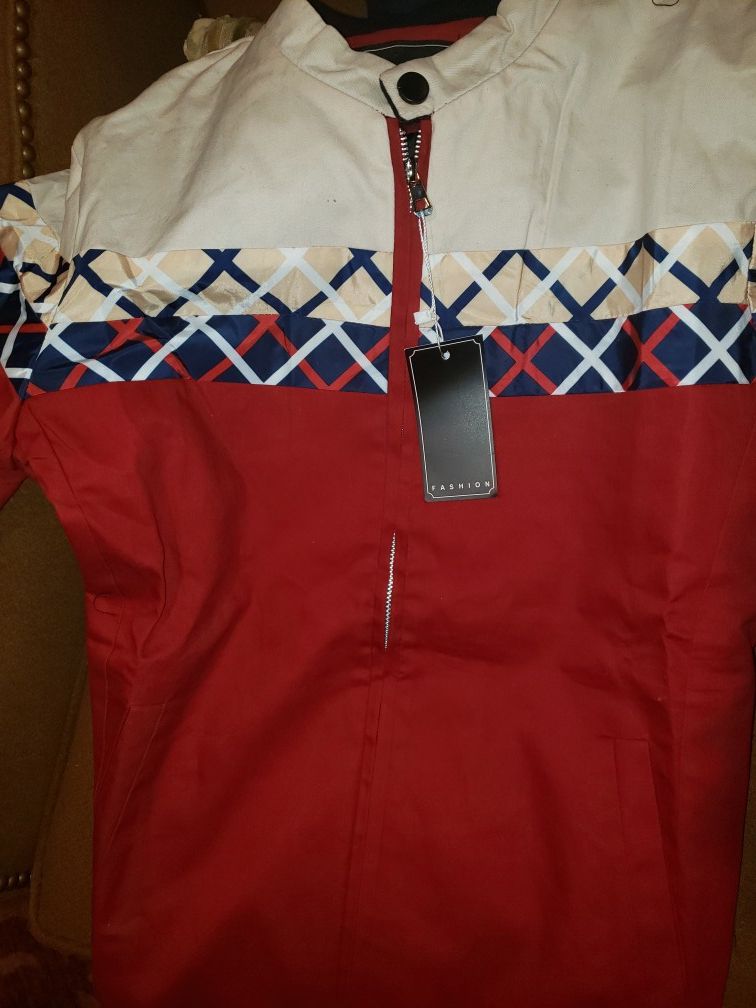 BURBERRY TYPE FASHIONED TRACK JACKET SIZE L ***BRAND NEW***