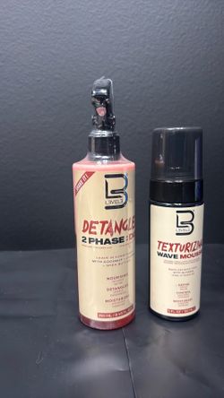 L3VEL 3  Detangler  and Texturizing Wave Mousse