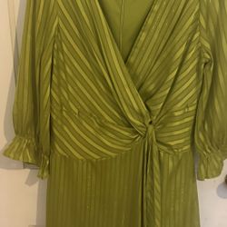 Green Wrap Dress