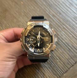 Casio G-SHOCK GM110-1A Analog-Digital Steel Black Strap Watch