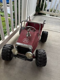 Vintage pedal fire truck