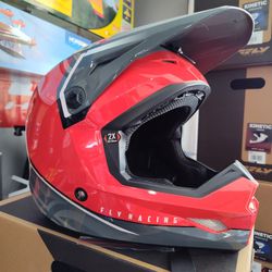 Red Motocross Off-road Helmet DOT Approved Fly Racing New In A Box