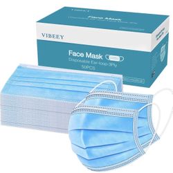 FDA Approved 3Ply Face Mask 50 Piece Box