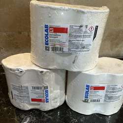 7 Blocks EcoLab SmartPower Dishmachine Detergent 6.75 lbs free