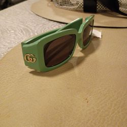 Green Gucci Glasses (NEW with TAGS)