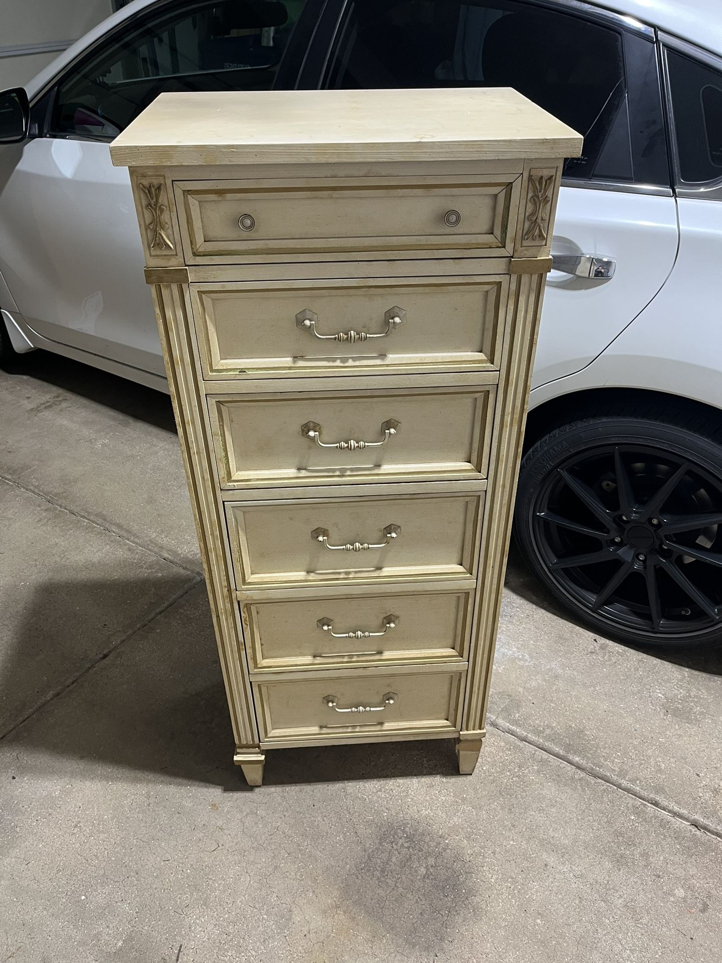 Vintage Permacraft Furniture Lingerie High Chest Of Drawers