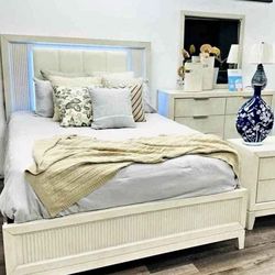 New 4pc Bedroom Set In Box 📦 Buy Now Pay Later $39 Down With Finance No Credit Needed