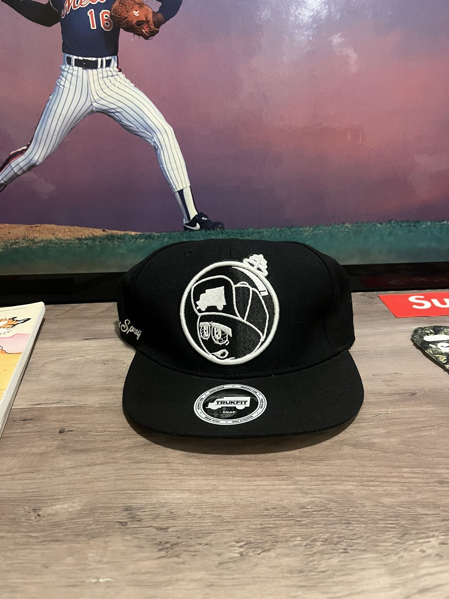 TRUKFIT Lil Wayne Skate Culture Snapback Hat Caps Flat Vintage Red Feelin Spacey