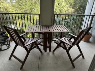 Solid Wood Patio Set