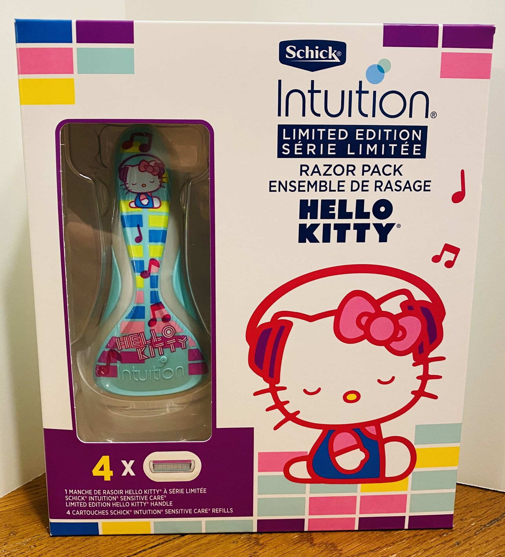Schick Intuition Hello Kitty Limited Edition Razor with 4 Sensitive Care Refills