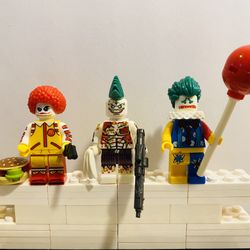 Joker Clowns Minifigures Maniacs Set | New Custom LEGO Compatible Toys