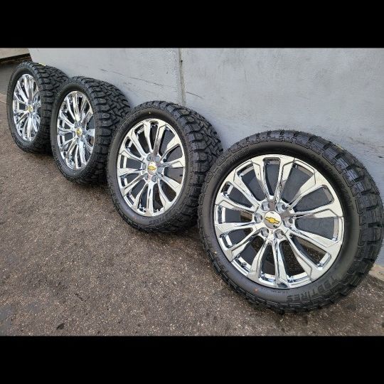 22" GM style wheels-rims 33x12.50R22 tires