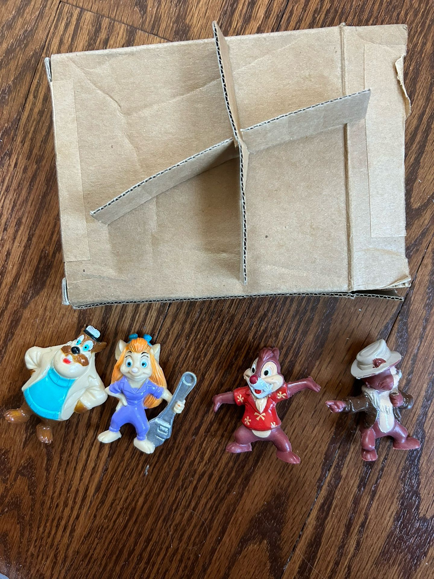 Rare Vintage Disney 1992 Kellogg’s Rescue Rangers Four Figurines Complete Set New