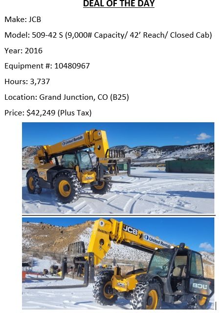 2016 JCB 509-42 S Reach Forklift