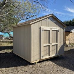 10x12 Gable Style Storage Shed Built On Site