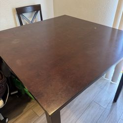 Square High Table With 4 Chairs 