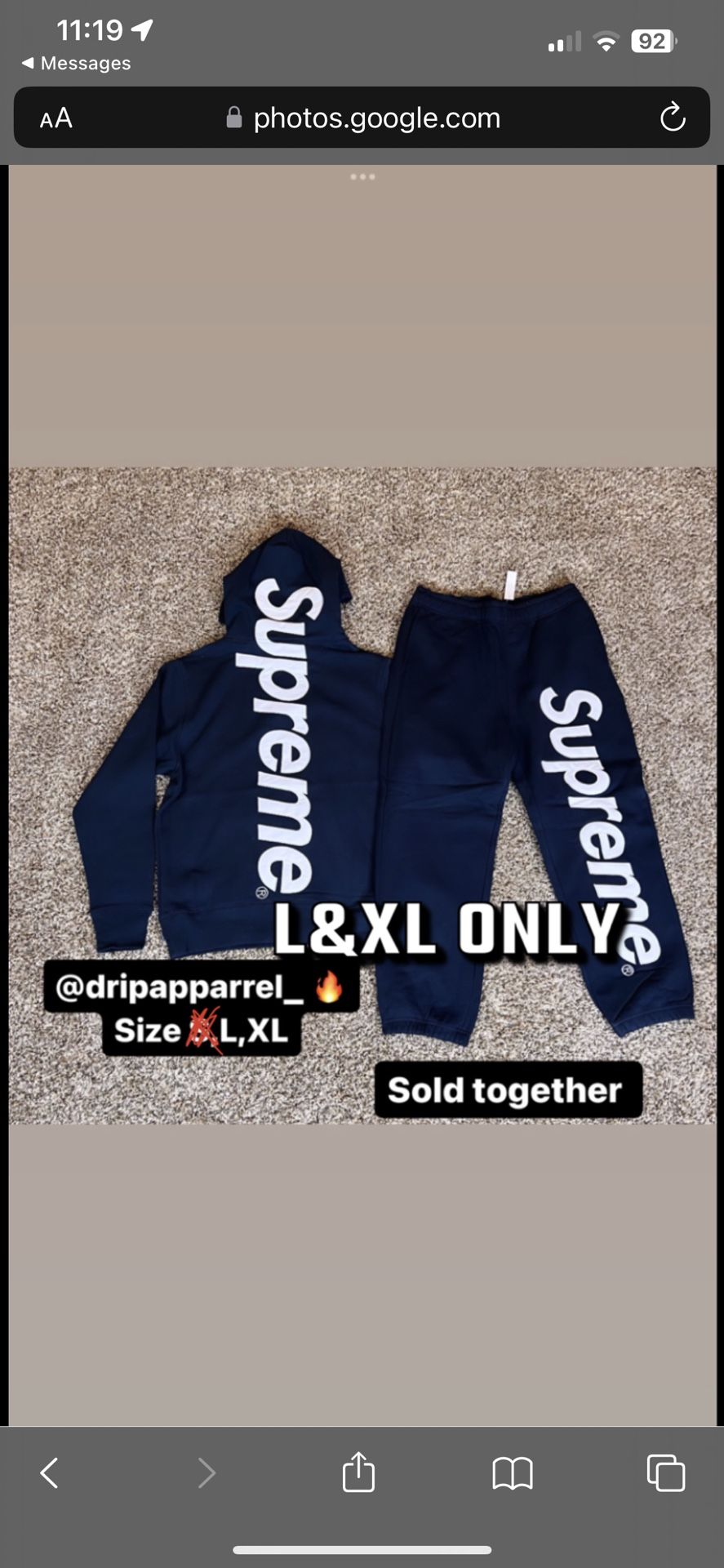 Supreme Hoodie & Joggers