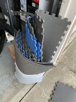 Sports flooring for your gym, I have a bag of these I think there’s 15 of them