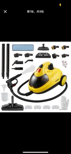 Steam Cleaner with 28-in-1 powerful, deep cleaning for home, floor, car, tiles, grout, oven,grove,range, wall and window in kitchen, living room,bathr