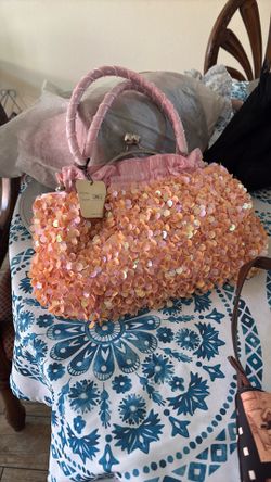 Pink Sequin Purse