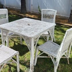 Boho Garden Table And Chairs 