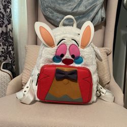 Loungefly white rabbit backpack new arrivals