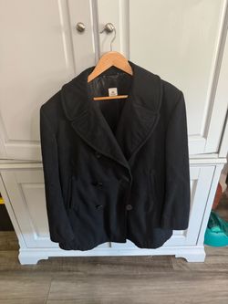 Navy Wool Pea Coat