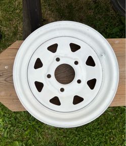 White Steel Trailer Wheel Rim